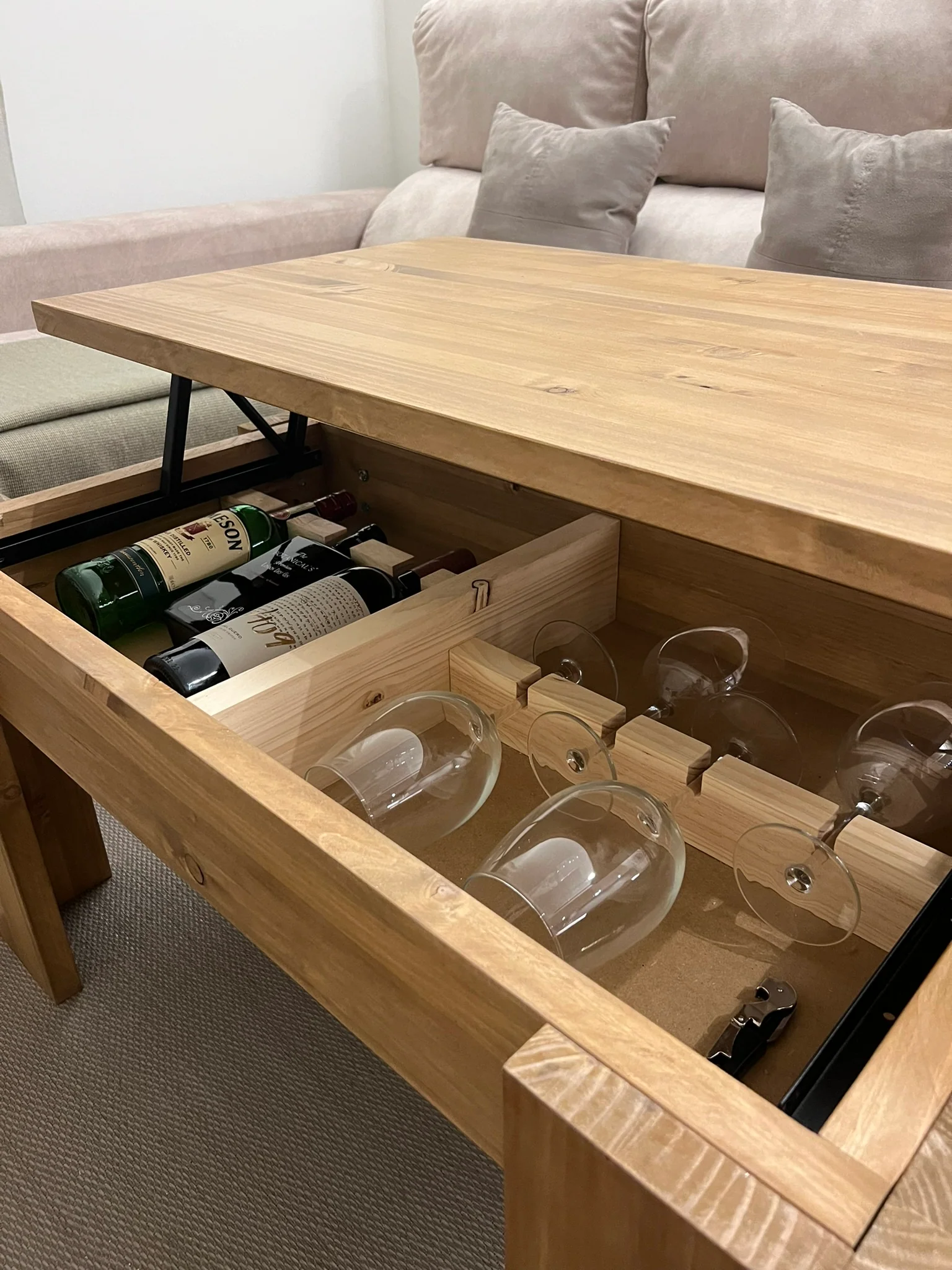 Mesa Elevable (opción vinoteca) - Imagen 6