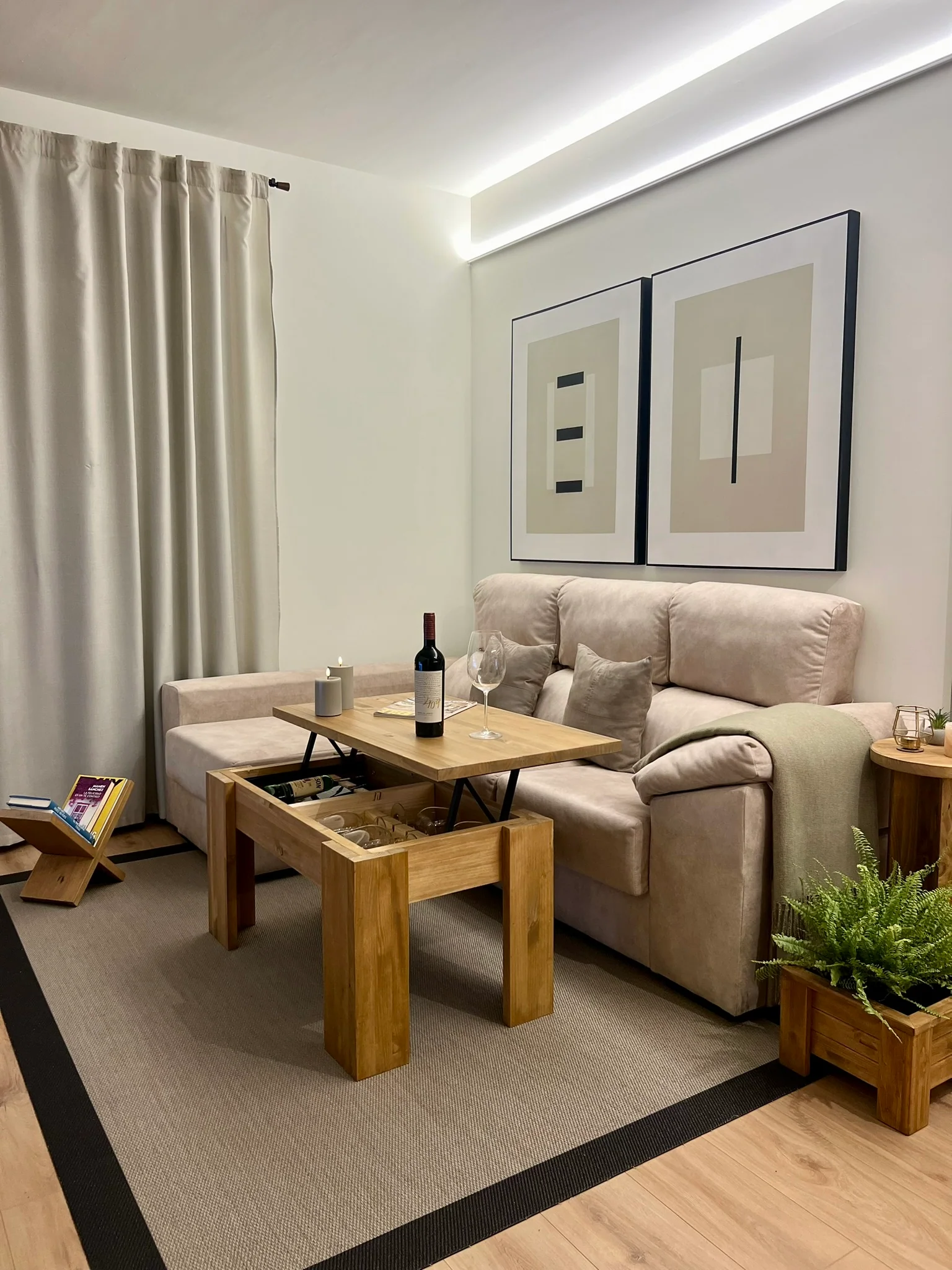 Mesa Elevable (opción vinoteca) - Imagen 2